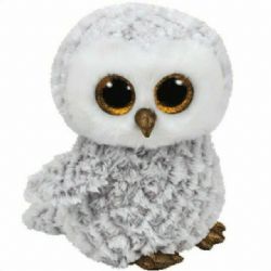 PELUCHE TY BEANIE BOOS - OWLETTE HIBOU GRIS MÉDIUM 13